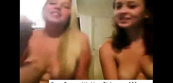  Lesbian Teens Teasing Playing Cam Porn